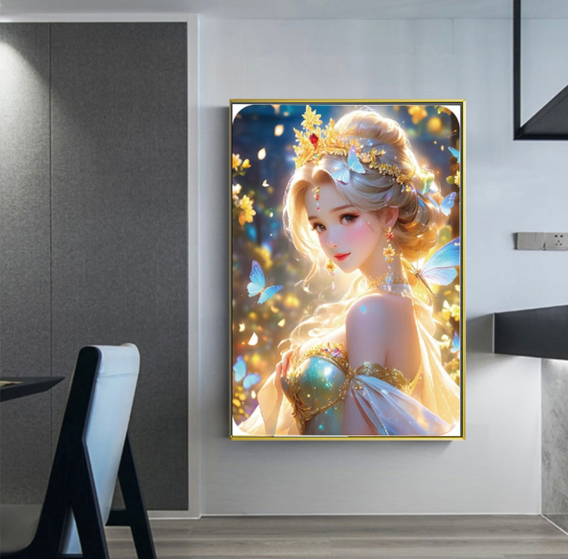 New and Strict Selection-Butterfly Dream Fairy-Silk Cloth-Diamond Painting (Full Diamonds)