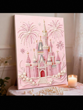 Castle pearl diamond DIY hand decorative painting
