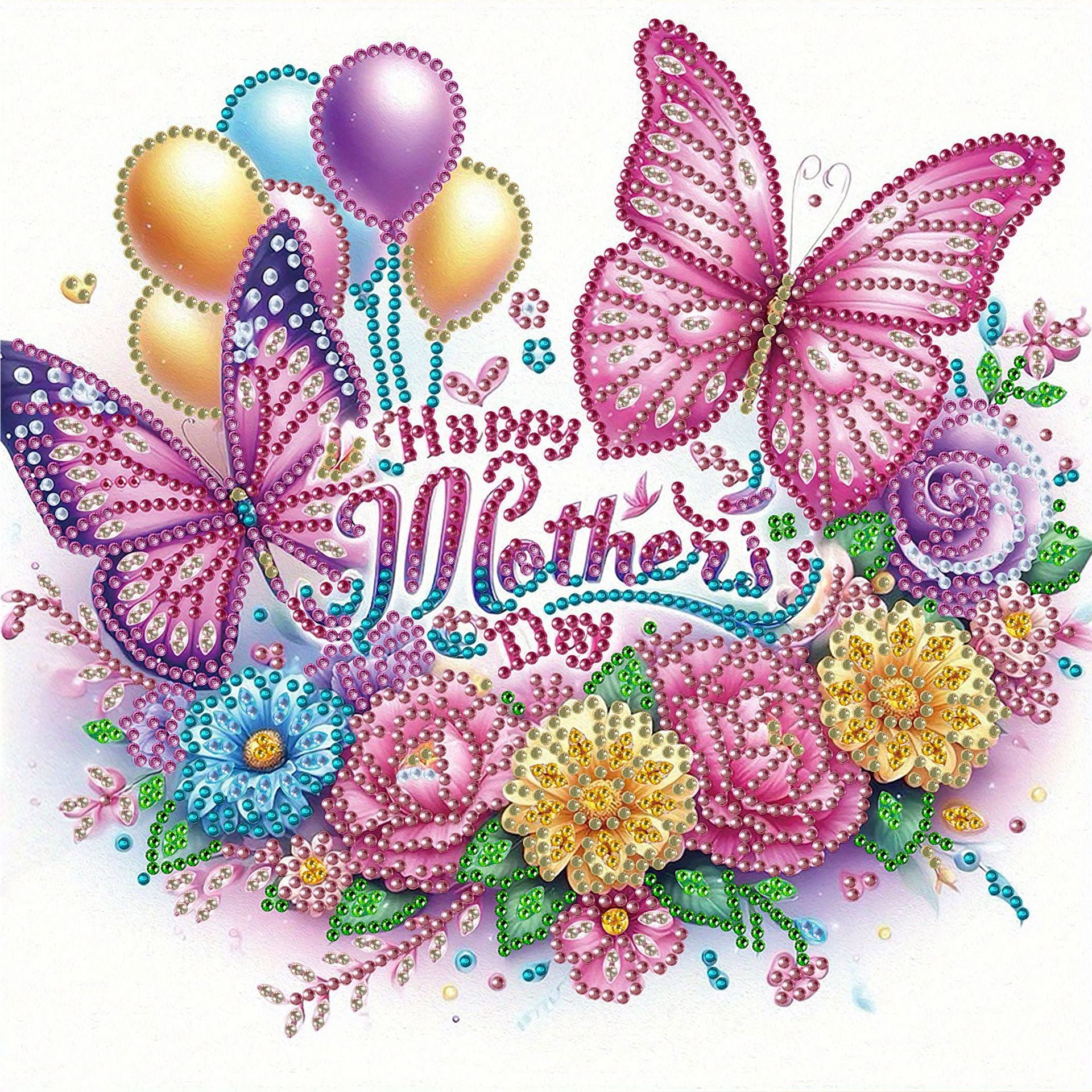 Handmade DIY Diamond Painting Star Moon Muse Shaped Diamond 5D Diamond Painting Set Art 30 * 30cm Decoration