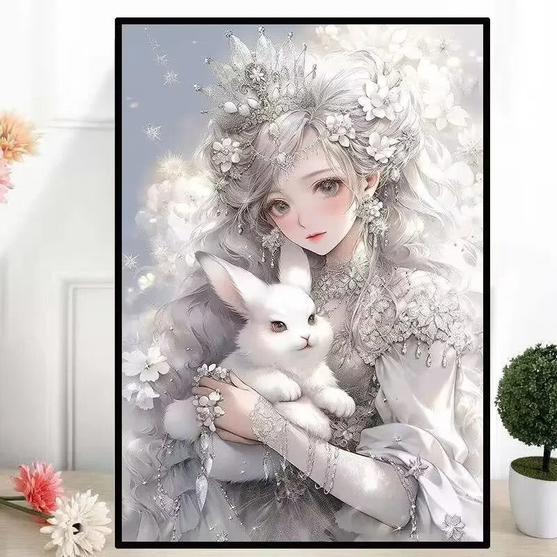 New product princess zodiac diamond sticker ins wind full diamond handmade DIY framed room bedroom decorative painting