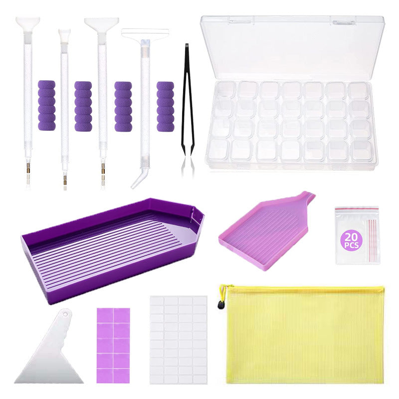 tools DIY purple point diamond tool accessories purple glue open large plate small diamond plate tool set