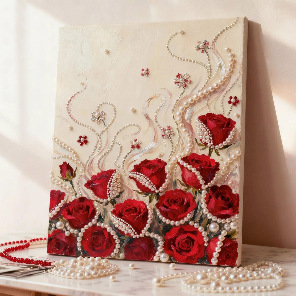 TikTok the same DIY pearl painting with its own material package creative gifts home decoration painting