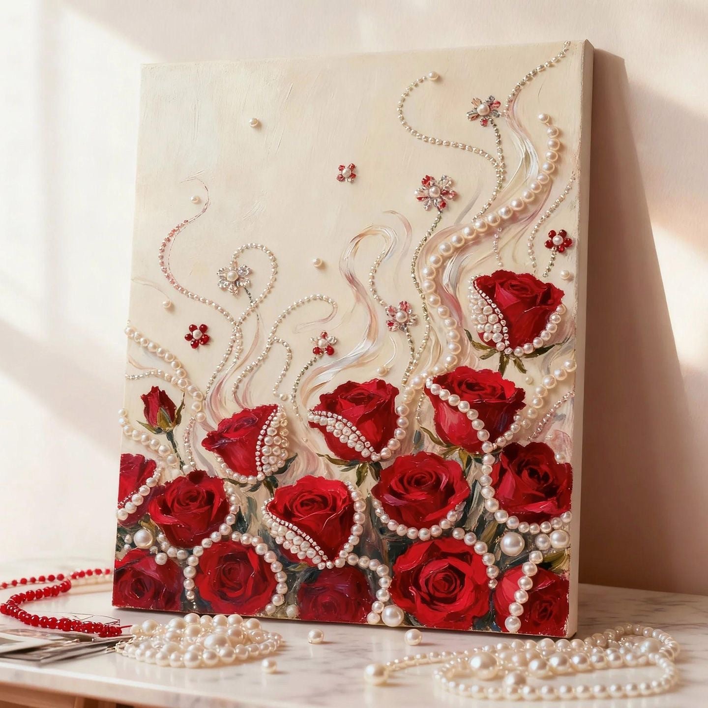 TikTok the same DIY pearl painting with its own material package creative gifts home decoration painting