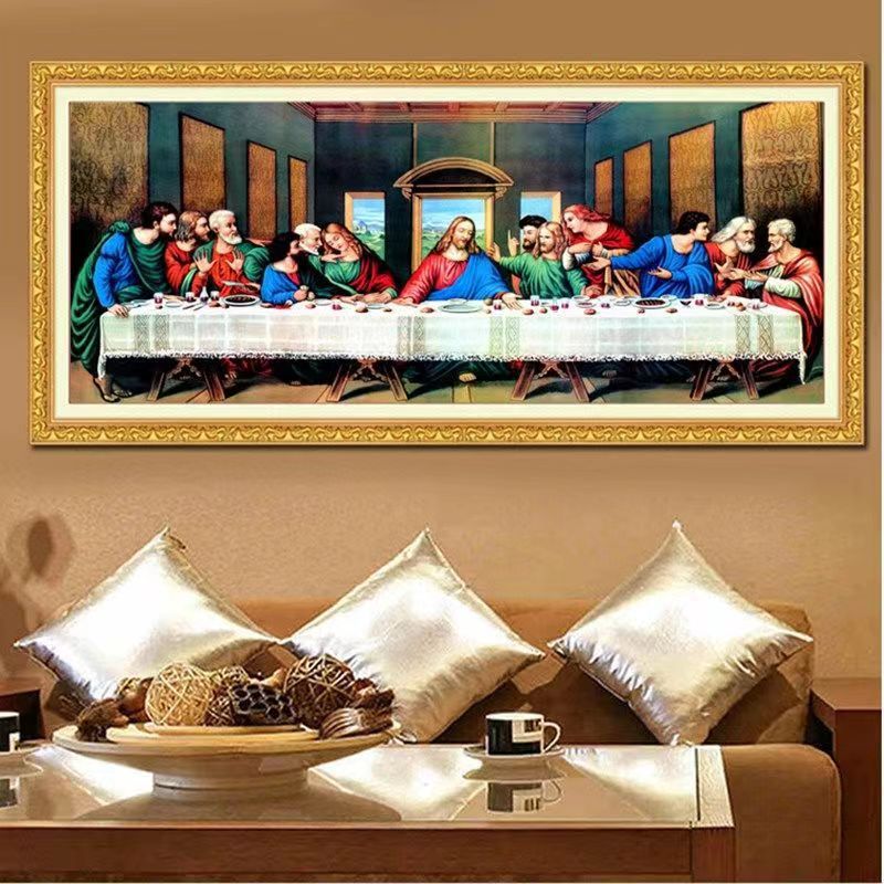 New Diamond Painting The Last Supper Full Diamond Stickers Diamond Cross Stitch Diamond Embroidery Famous Paintings Living Room Characters Religion