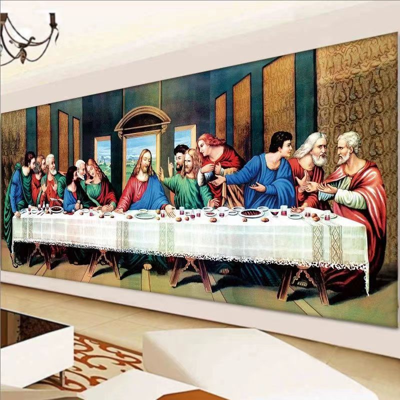 New Diamond Painting The Last Supper Full Diamond Stickers Diamond Cross Stitch Diamond Embroidery Famous Paintings Living Room Characters Religion