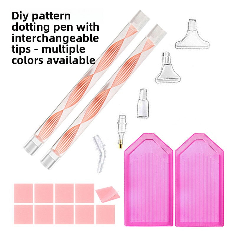 Drawing Point Drill Pen Tool Set DIY Sticky Drill Special Pattern Quick Point Drill Pen Multifunctional Replacement Head