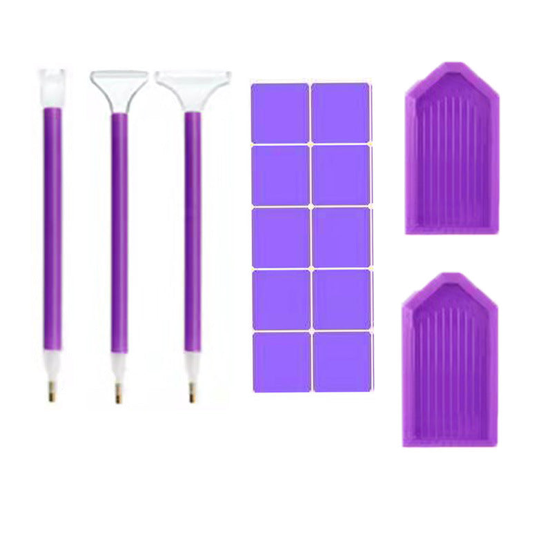 tools DIY purple point diamond tool accessories purple glue open large plate small diamond plate tool set