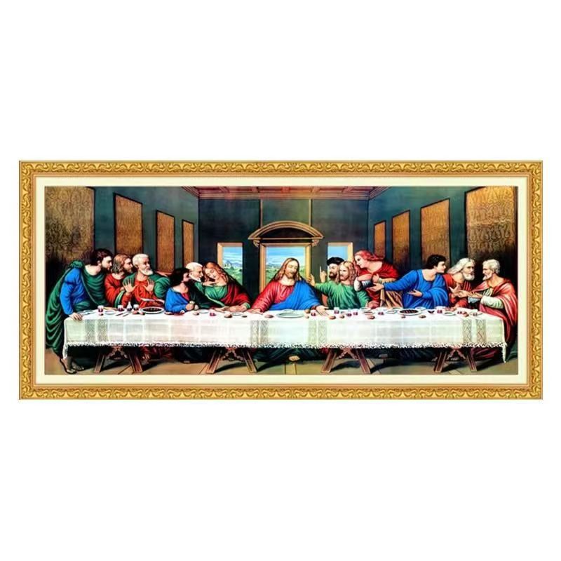 New Diamond Painting The Last Supper Full Diamond Stickers Diamond Cross Stitch Diamond Embroidery Famous Paintings Living Room Characters Religion