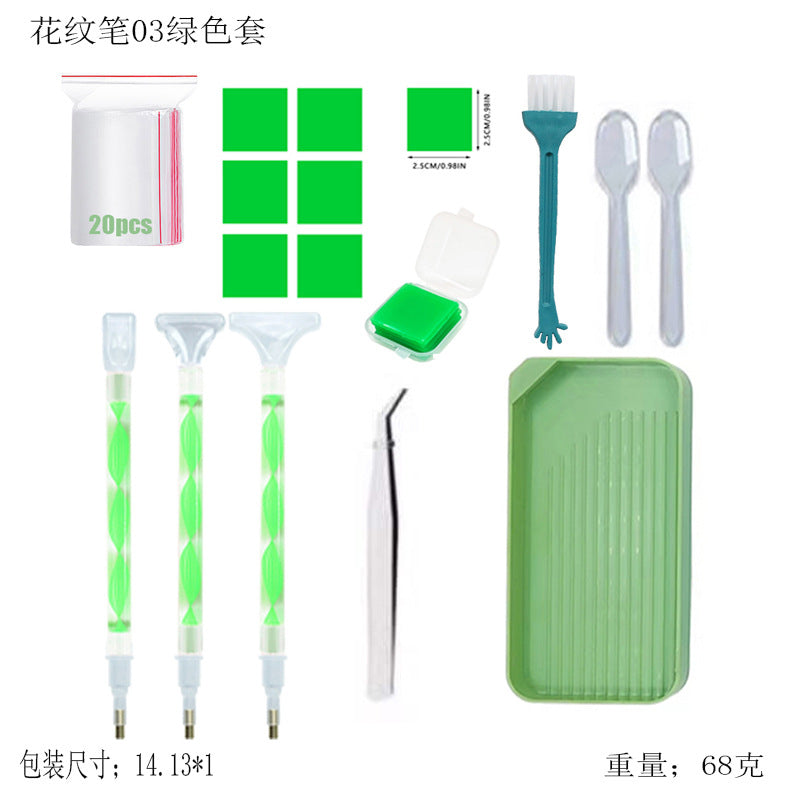 Drawing Point Drill Pen Tool Set DIY Sticky Drill Special Pattern Quick Point Drill Pen Multifunctional Replacement Head