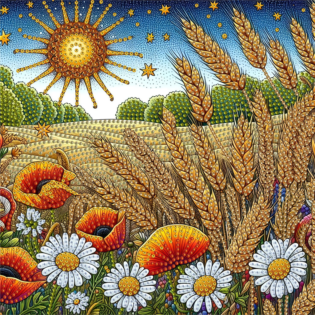 Handmade DIY Diamond Painting Star Moon Muse Shaped Diamond 5D Diamond Painting Set Art 30 * 30cm Decoration