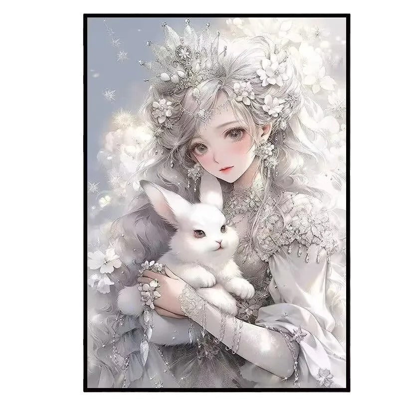 New product princess zodiac diamond sticker ins wind full diamond handmade DIY framed room bedroom decorative painting