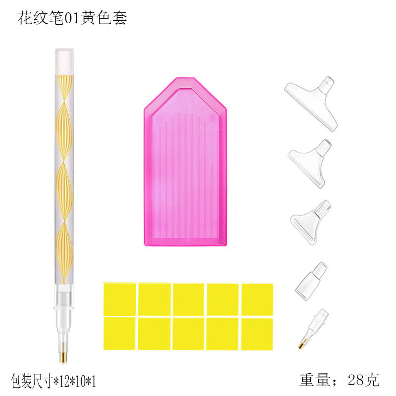 Drawing Point Drill Pen Tool Set DIY Sticky Drill Special Pattern Quick Point Drill Pen Multifunctional Replacement Head