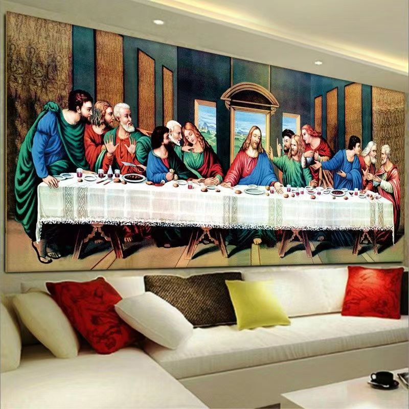 New Diamond Painting The Last Supper Full Diamond Stickers Diamond Cross Stitch Diamond Embroidery Famous Paintings Living Room Characters Religion