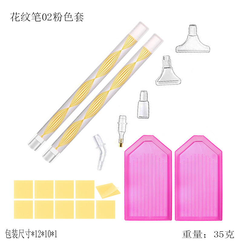 Drawing Point Drill Pen Tool Set DIY Sticky Drill Special Pattern Quick Point Drill Pen Multifunctional Replacement Head