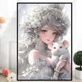 New product princess zodiac diamond sticker ins wind full diamond handmade DIY framed room bedroom decorative painting