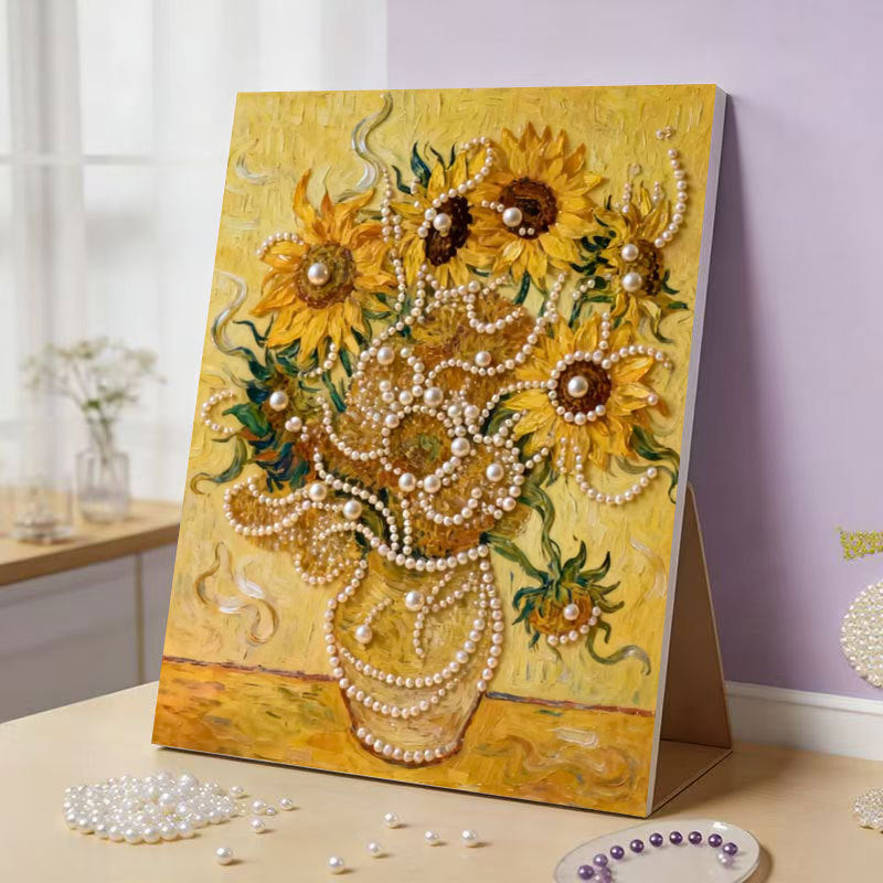 pearl painting[Sunflower] 008