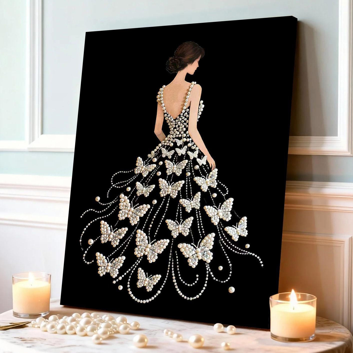 TikTok the same DIY pearl painting with its own material package creative gifts home decoration painting