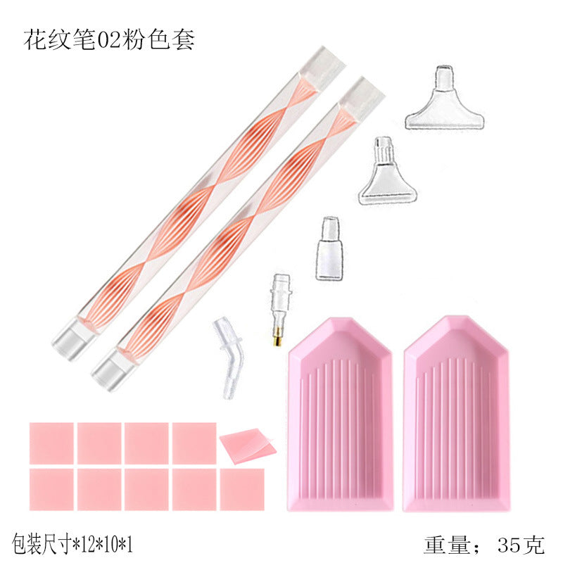 Drawing Point Drill Pen Tool Set DIY Sticky Drill Special Pattern Quick Point Drill Pen Multifunctional Replacement Head