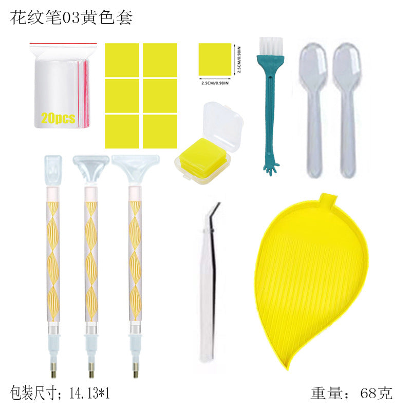 Drawing Point Drill Pen Tool Set DIY Sticky Drill Special Pattern Quick Point Drill Pen Multifunctional Replacement Head